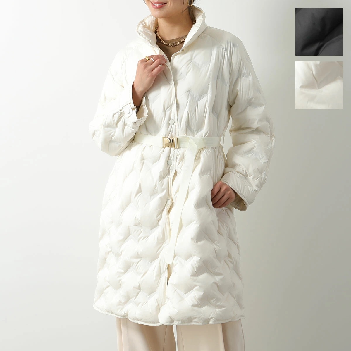 VLAB Laboratorio N.5 ヴィラボ ダウンコート ARTIC FW36617 727 レディース ベルト付き スタンドカラー カラー2色