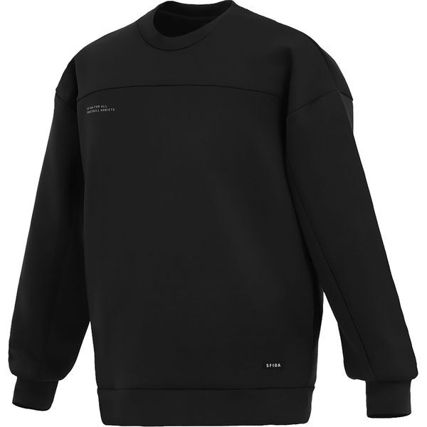 スフィーダ フットサルウエア SA-25103 BLK WARM PES スウェットクルー XL Black