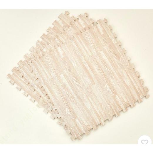 木目調 ジョイントマット 大判 60cm 12畳 1級防音 抗菌 防臭 木目 洗える カーペット ベビー フロアマット 床暖房対応 キッズマット ジョイント好評多し