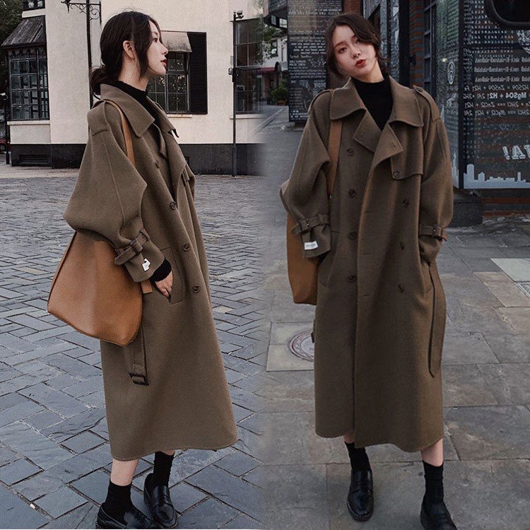 ラシャコート コート ジャケット レデイース 秋冬40代コート ベルト付き 韓国風 ロング丈 コートきれいめ長袖アウター カジュアルウエア 着痩せ