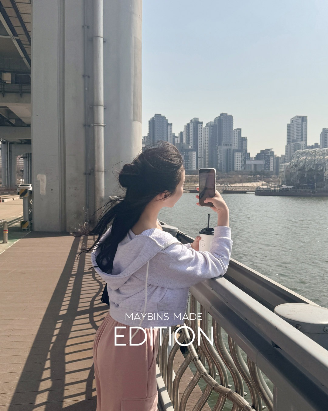 2WAYファスナーパーカー韓国ファッション レディース