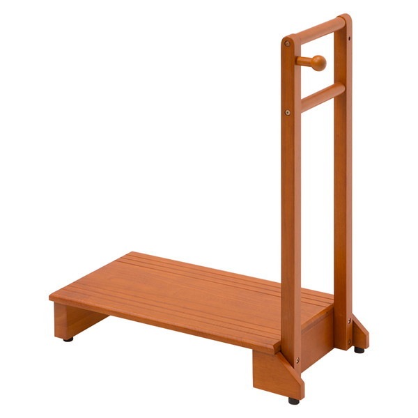 VH-7934LBR-S 手すり付き玄関踏み台 ブラウン メーカー直送