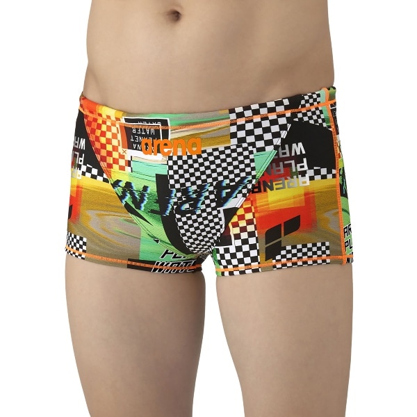 ARENA アリーナ トレーニングスパッツ ショートレッグ 水泳 水着メンズ競泳用 非公認 AS5FWM23M-BKYL