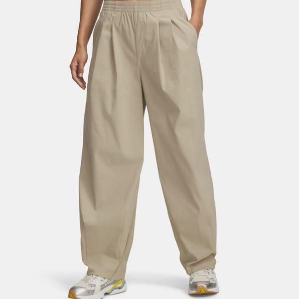 6007027-299 ブラウン UA アンストッパブル ウーブン 女性 パンツ ロングパンツ トレーニングウェア 快適なパンツ