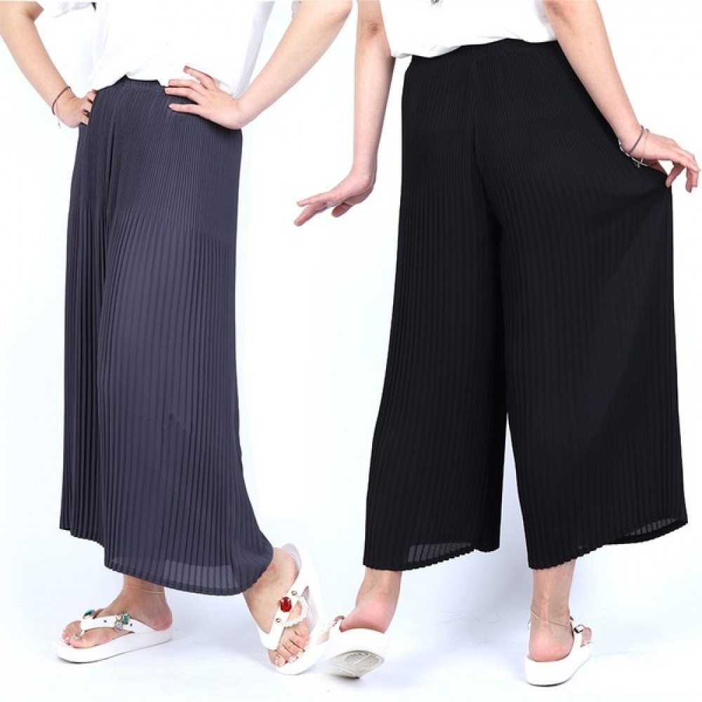 (Noble Jeans) Noble Jeans 女性用プリーツパンツプリーツパンツ見栄えのするパンツアイスコンフォータリングサマーボディパンツ女性用ロングパンツ