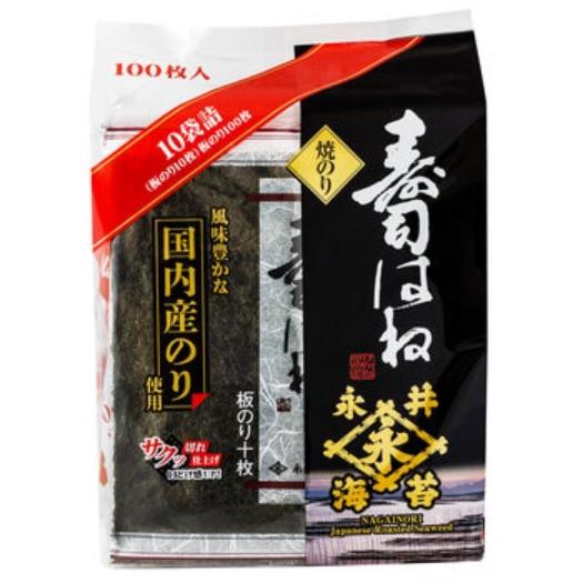 [倉庫管理]永井海苔 すしはね 10枚 x 10パック