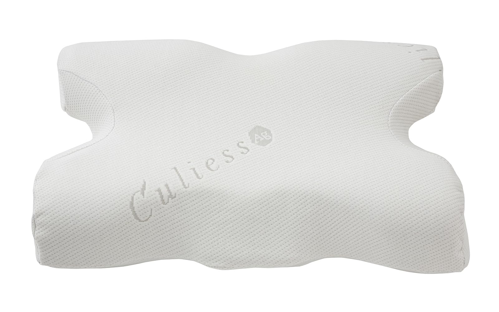 【フランスベッド正規品】 枕 ホワイト 縦41×横56cm 「独自シルエットがリラックスに導く ウミガメピロー」 うつ伏せ姿勢を快適に キレイが続くキュリエスAg仕様カバー 高さ調整可能 360296