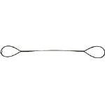 TWD18S5 玉掛けワイヤーロープ 段落し メーカー直送