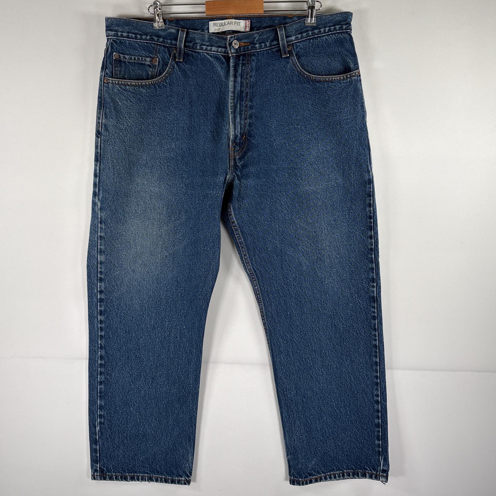 古着 デニムパンツ 505 ストレート ジーパン ジップフライ 大きいサイズ ジーンズ w40 L29 ブルー メンズ