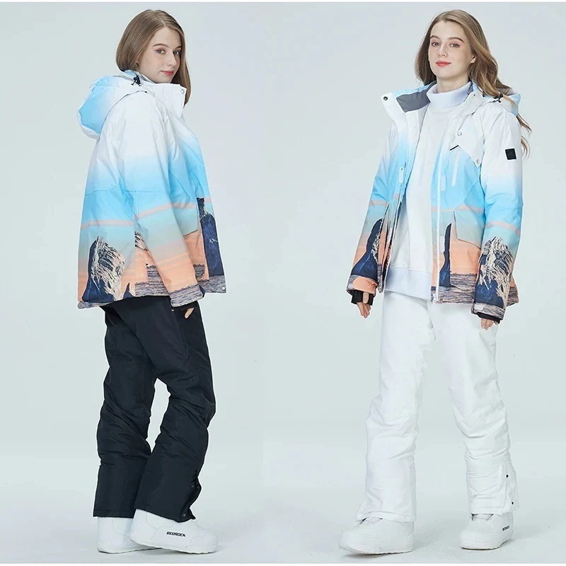 上下セット スノーボードウェア 韓国ファッション スポーツシリーズ スノーボードウェア