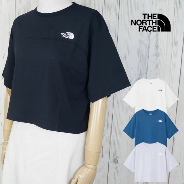 ザ・ノース・フェイス Tシャツ レディース NTW32597 半袖 トップス ショートスリーブ ES ワイドティー クルーネック ティーシャツ ショート丈 吸汗 速乾 抗菌 防臭 ウェア アパレル 服