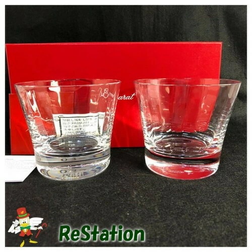 【中古】Baccaratバカラ ミルニュイ＃2 ロックグラス ペアL2105396