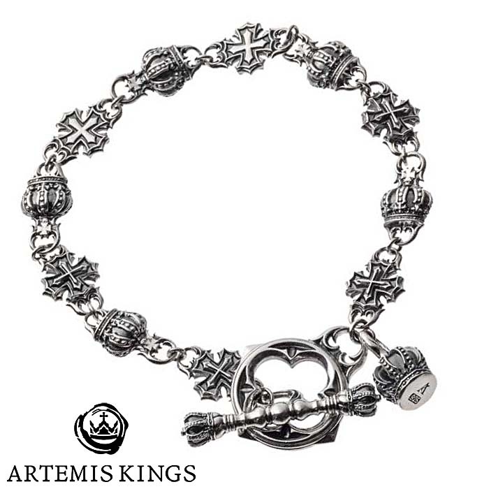 アルテミスキングス ARTEMISKINGS アイアン クロス シルバー ブレスレット AKB0034