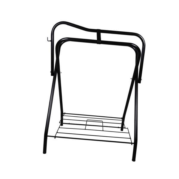 ポータブルサドルラック 乗馬用品 折りたたみ式馬用サドルスタンド 鉄製 頑丈 馬用トレーラーサドルホルダー 納屋用