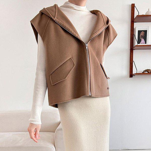 Hスタイル(OT)ハンドメイドベスト 秋 女性 ベスト ジャケット JK ジャンパー アウター