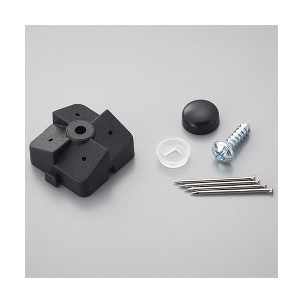 （まとめ） 光 パンチングボードパーツ 石膏ボード用止め具セット 黒 （4組入／パック） PBST-1 1セット（5パック） 5セット