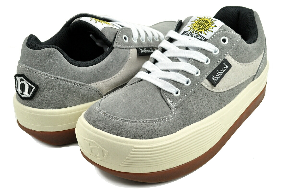 エスプレッソ スウェード 厚底 グレー スウェード nw001-grw