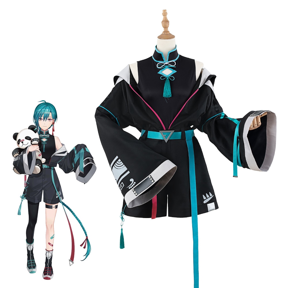 バーチャルYouTuber　Vtuber　にじさんじ　コスプレ　緑仙　チャイナストリート　コスプレ衣装