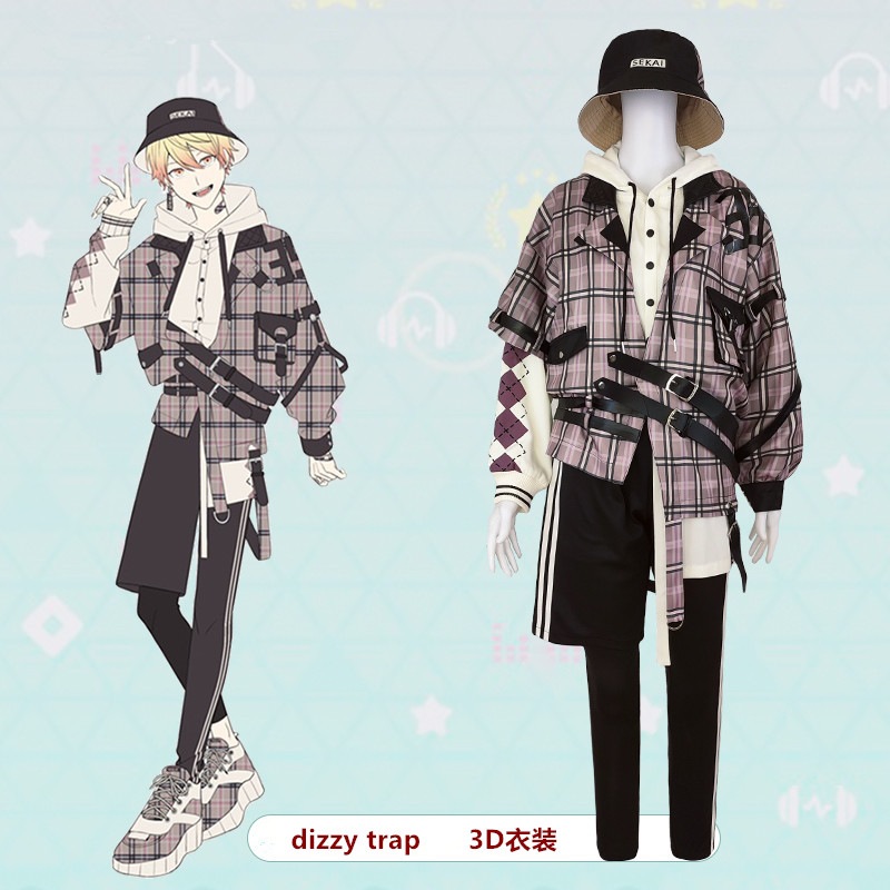 在庫品 プロジェクトセカイ カラフルステージ! feat チェック柄 dizzy trap 3D衣装 コスプレ衣装 コスチューム ハロウィン