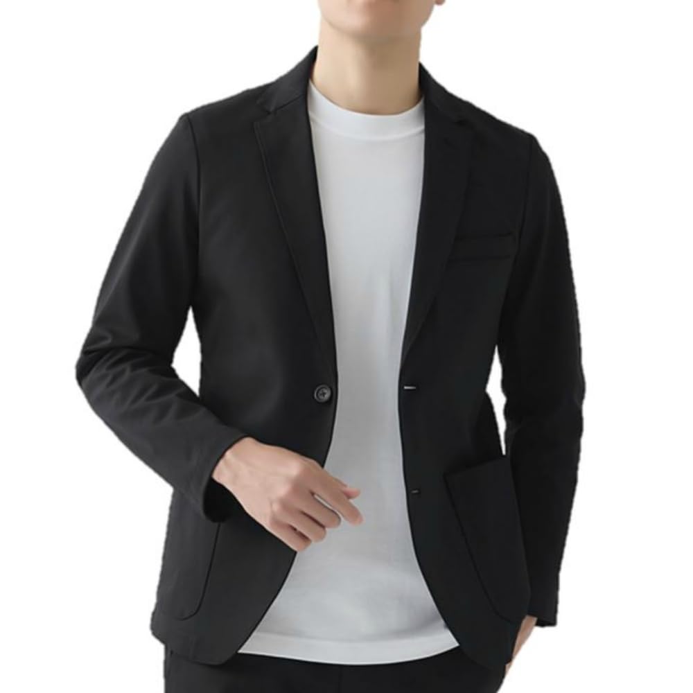 [グンゼ] BODYWILD ダブルニット テーラード 洗濯可 ストレッチ素材 BDW391 メンズ