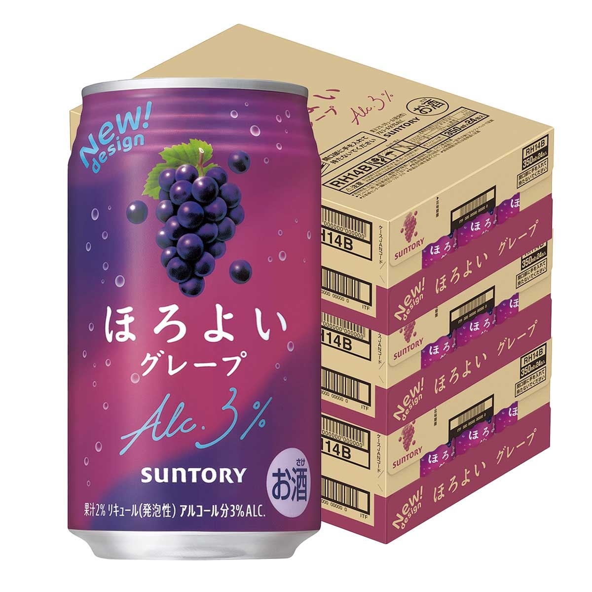 サントリー ほろよい ぶどう 350ml×3ケース/72本