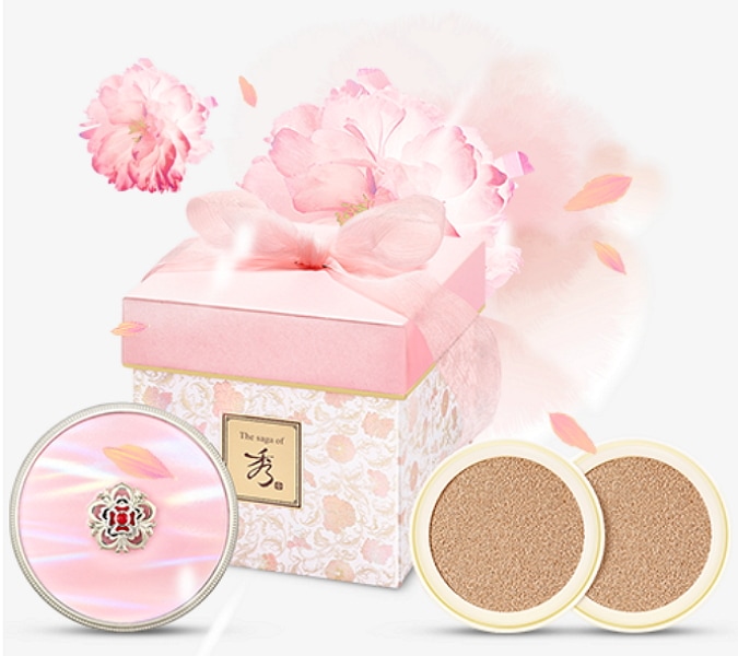 Korean Cosmetics_The Saga of Xiu Sunhyeyun Ja Dan Sun Glow Cushion (spf 50+ pa+++)