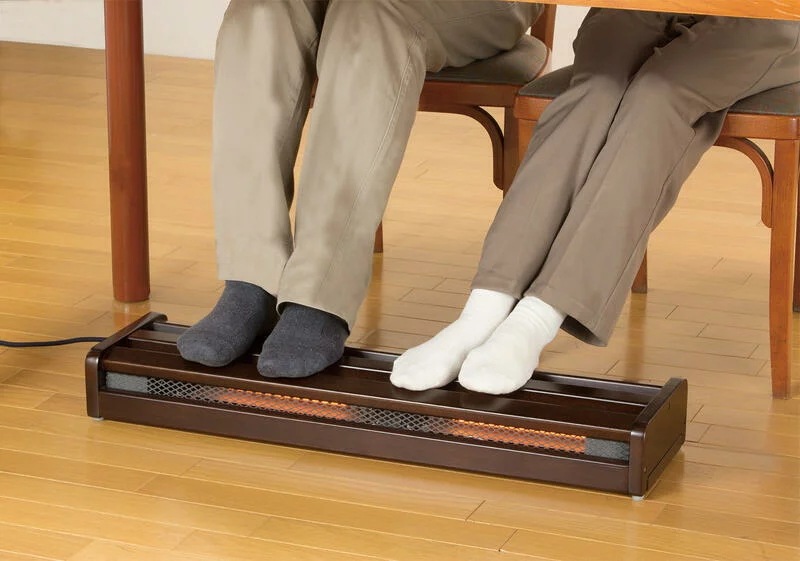 日本製 足置きハロゲンフットヒーター(幅49奥行21.8高さ10.7cm) 冷え性改善！足不自由な方にもお勧めmini0046
