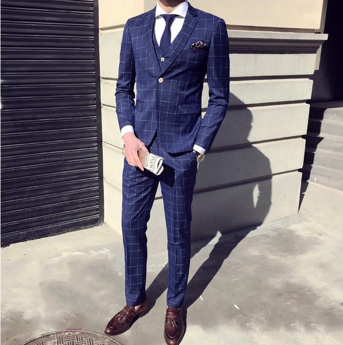 チェック柄スーツ ビジネススーツ メンズ 二つボタン 就職活動 卒業式 結婚式 フォーマル スリム フォーマルスーツ 高額売筋 Vivalafocaccia Com