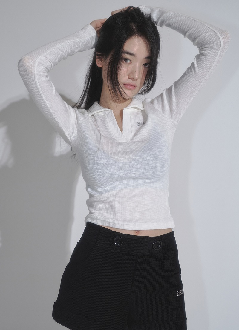 IVY COLLAR LONG SLEEVE / WHITE