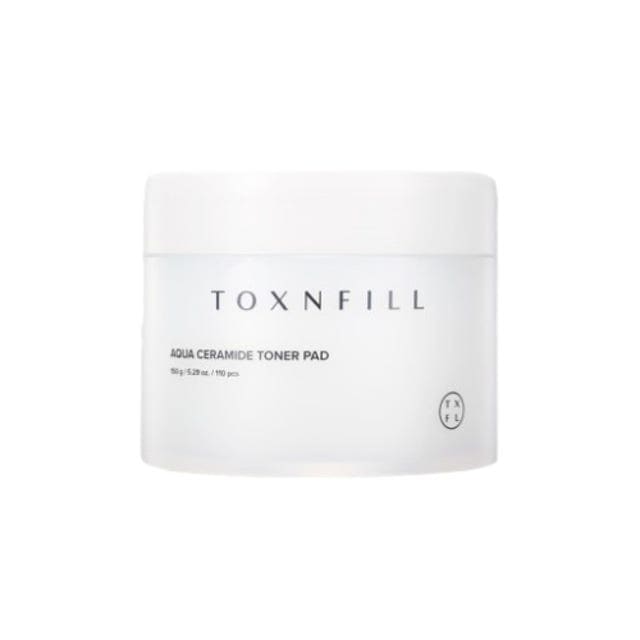 【正規品】 TOXNFILL アクア セラミド トナーパッド 110枚 1個 / 韓国スキンケア パッド/拭き取り化粧水 パッド/水分補給 スキンケア/低刺激 保湿ケア