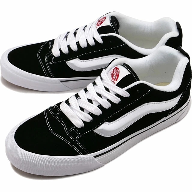 メンズ スニーカー ニュースクール [VN0009QC6BT] Knu Skool 靴 ヴァンズ BLACK/TRUE-WHITE