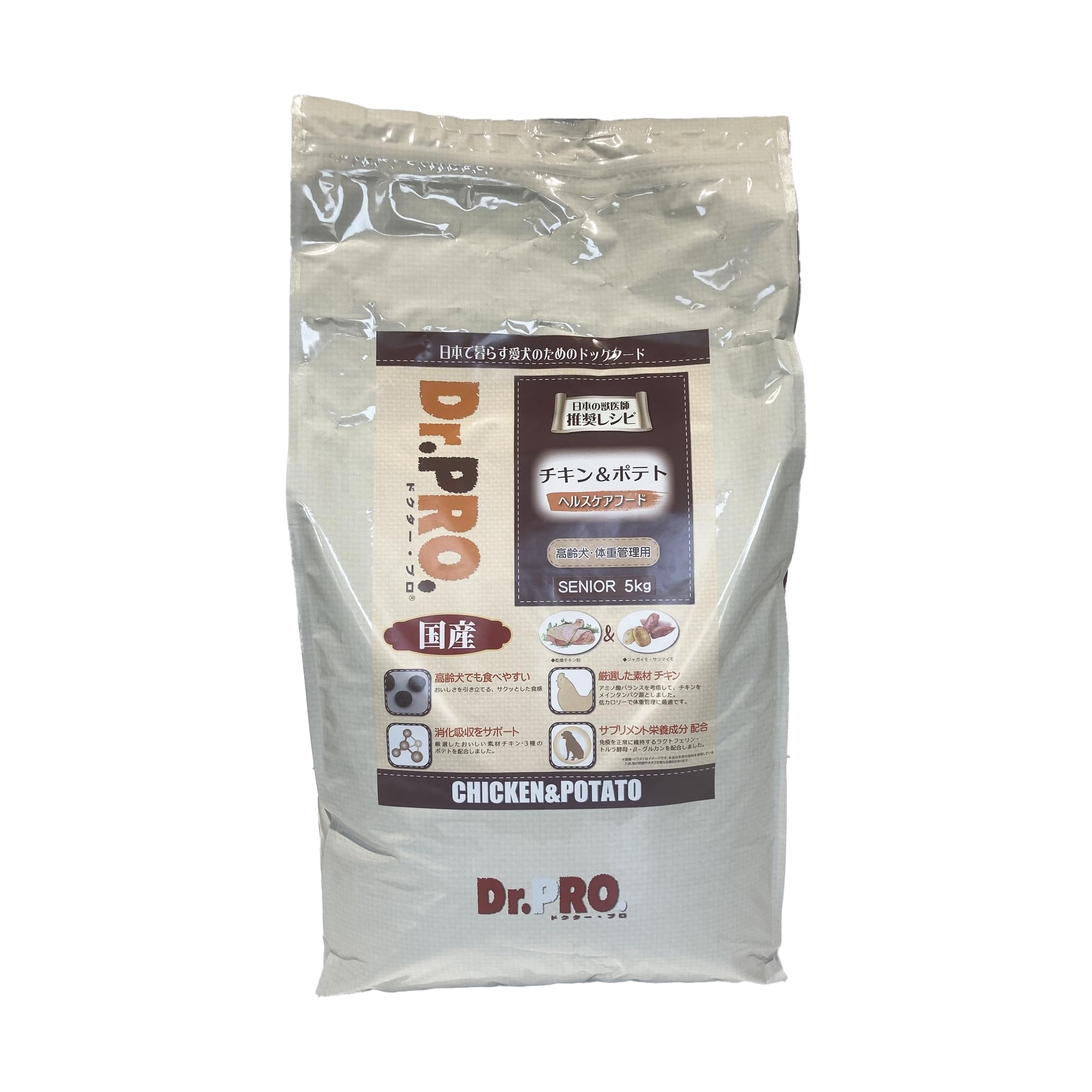 Dr.PRO. チキン＆ポテト高齢犬・体重管理用 5kg