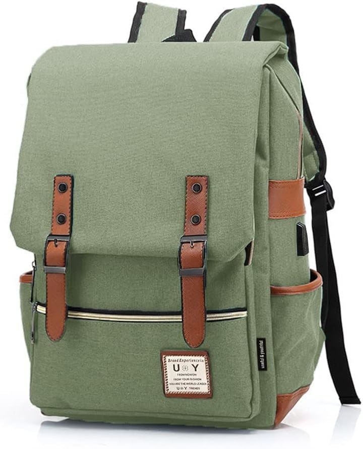 ユーワイ リュック レディース USB充電ポート付き A4サイズ対応 バックパック uy37(05.ピスタチオ)