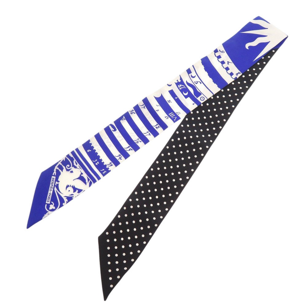 美品 ツイリー Astrologie a Pois スカーフ シルク/シルク ブルー 0151【中古】 レディース