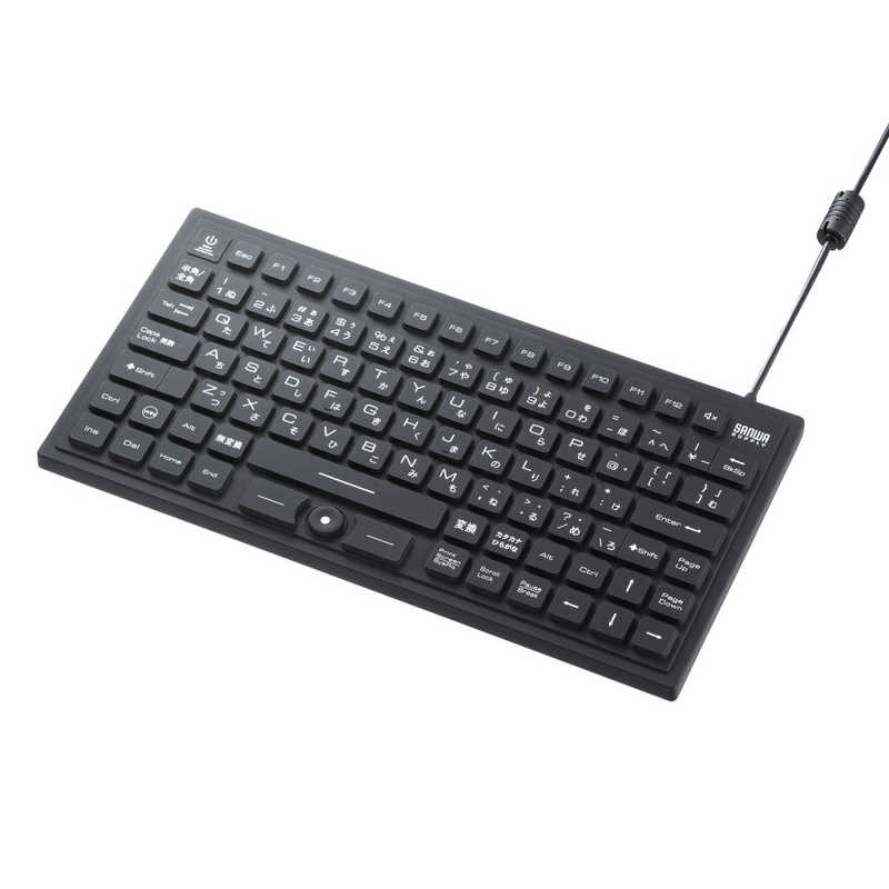 サンワサプライ　キーボード マグネット内蔵防水防塵(Windows11対応) ［有線 /USB］ ブラック　SKB-BS8BK