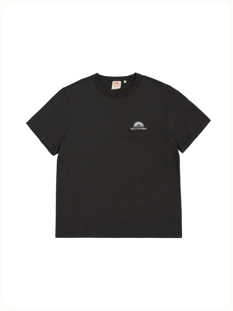 【HELLO SUNRISE】 Mini OG Logo Tee / 追跡付 HELLO SUNRISE Mini OG Logo Tee Charcoal Tシャツ・カットソー