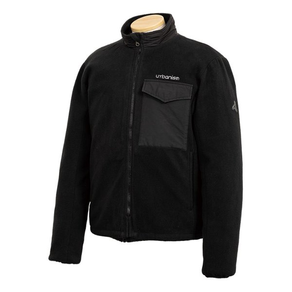 秋冬 UNJ132 防風ライドフリースジャケット メンズ ブラック LLサイズ UNJ132/BLACK/LL