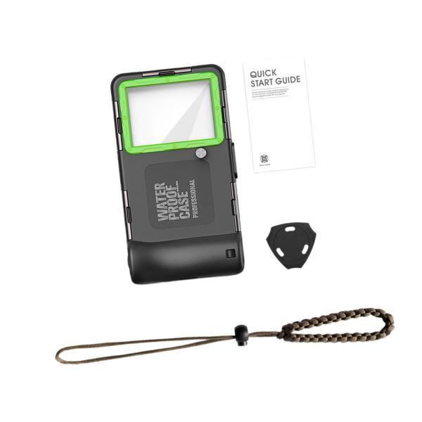 ダイビング スマホケース フルカバー 防水 ダイビング サーフィン アウトドア 水泳用 ブラック グリーン