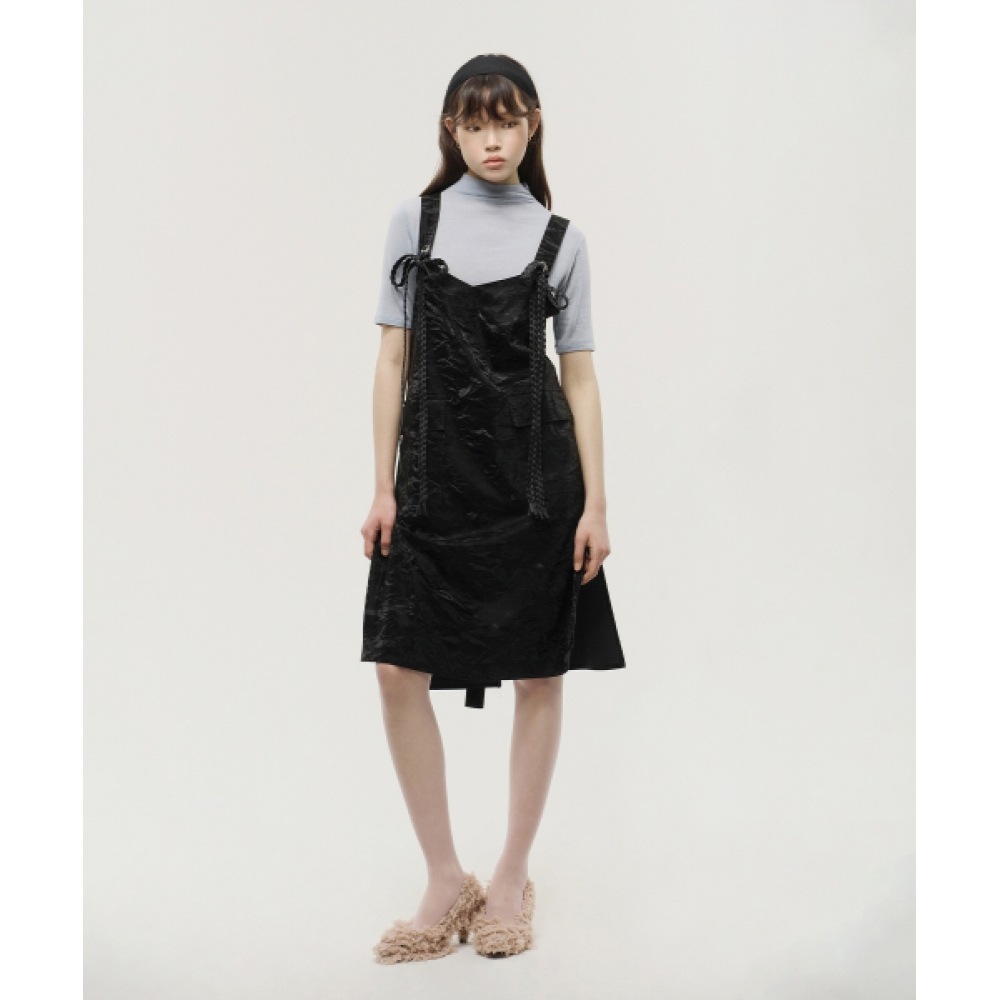 AIFERUNWAY ロープアトリエブラックエプロン