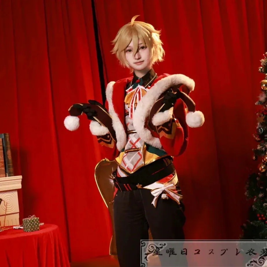 ES あんさんぶるスターズ ウィンターサンタ 真白友也 コスプレ衣装 コスチューム