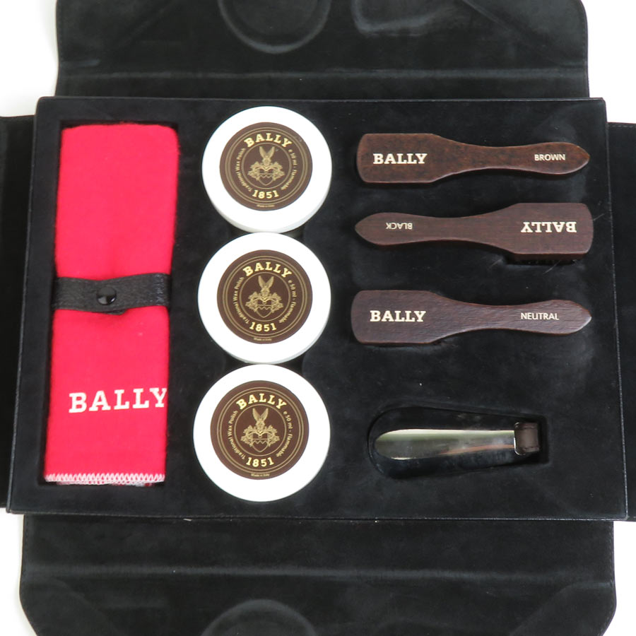 バリー BALLY シューケア シューズケア レザー ブラック ユニセックス h30396a
