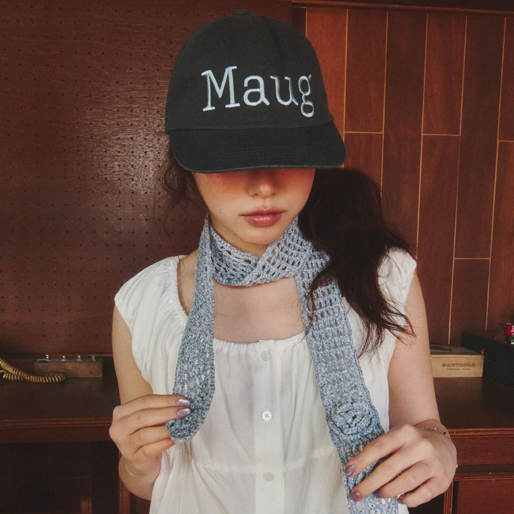 Mawg Burn ワイドウォッシュボールキャップグレー