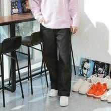 WET ノンフェード ロング ワイド バンディング デニムパンツ