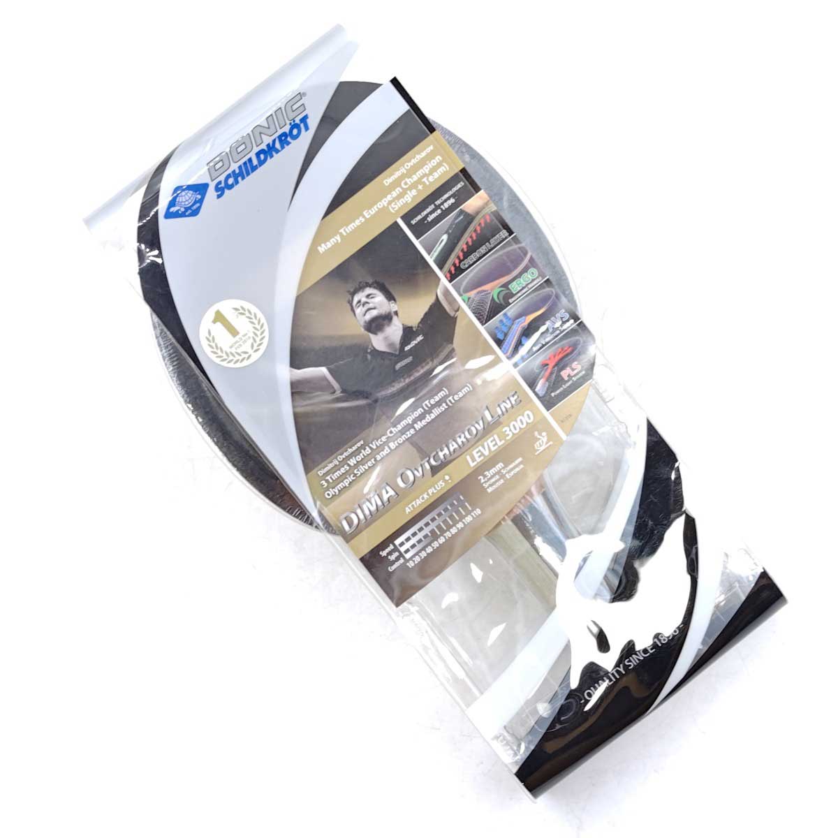 【中古・未使用品】ドニック DONIC Schildkrot 卓球ラケット DIMA Ovtcharov オフチャロフ 3000 カーボンレイヤー スポンジ2.3mm 754400 DONIC
