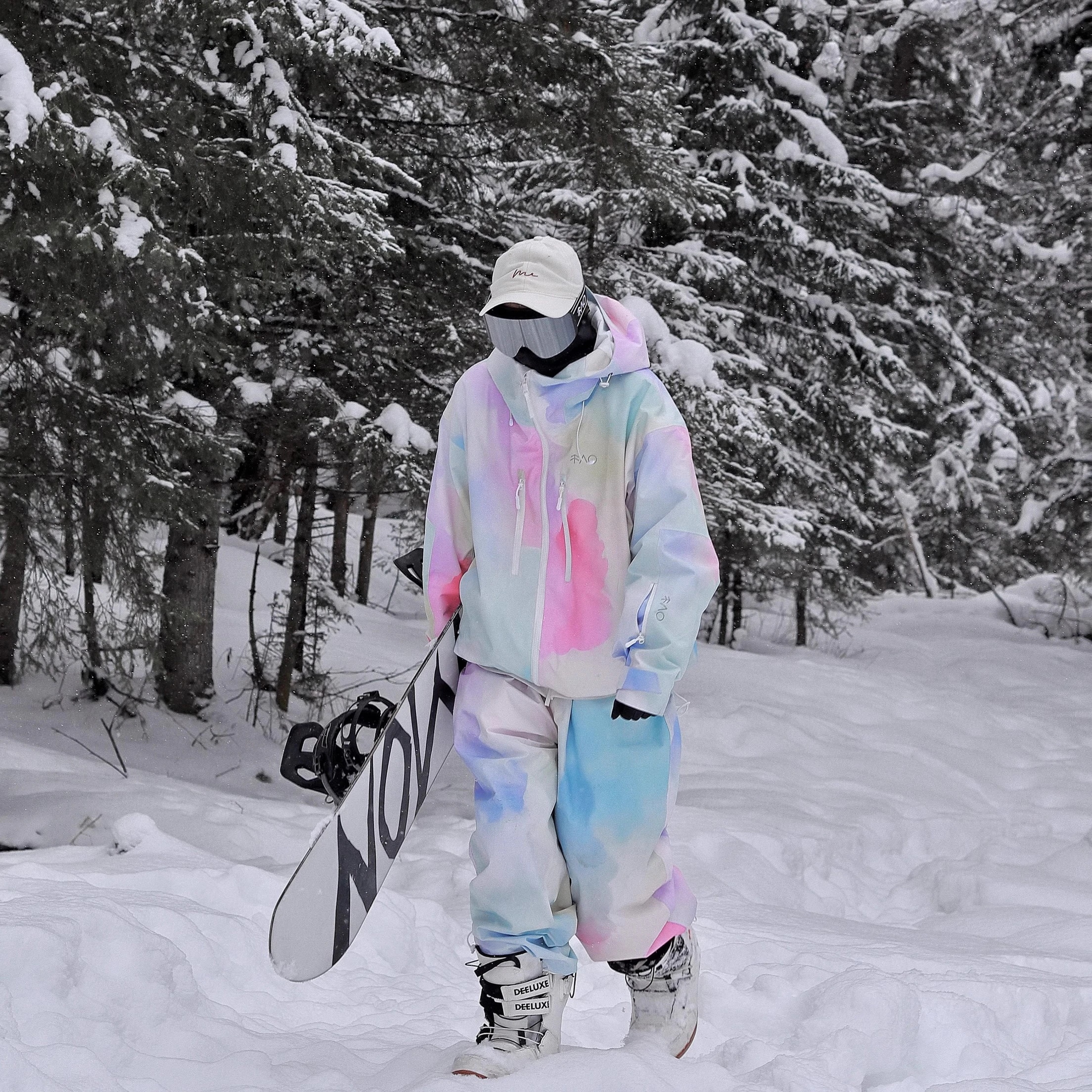 スノーボードウェア20242025上下セットメンズレディースアウタージャケットパンツゆったり裏起毛セットアップ韓国風防風防水防寒着スノーウェアスキーウェアスノボウェア