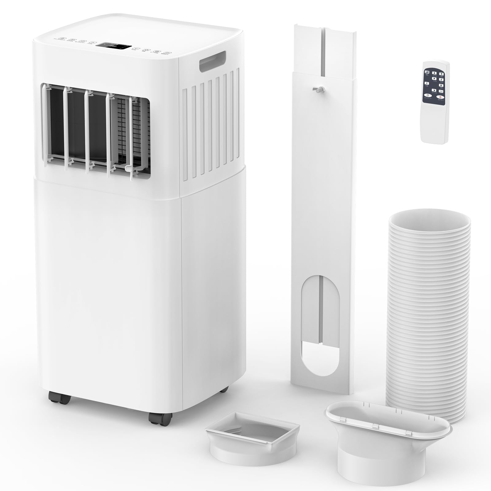 Nayuoo スポットクーラー 家庭用 スポットエアコン 工事不要 2.63KW【2025最新進化小さく薄く】移動式エアコン 9畳 冷房 除湿40L/日 送風 ノンドレン式 ポータブルクーラー 静音