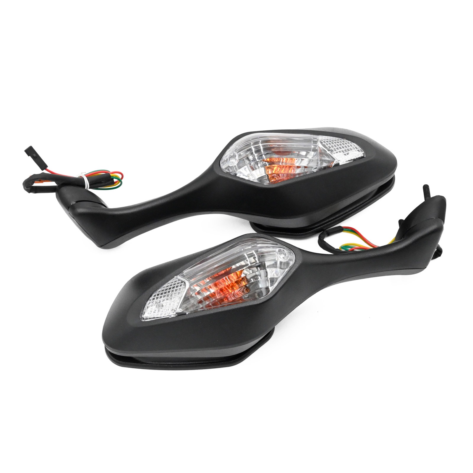 CBR1000RR SC59 対応 08-16 ウィンカー付きサイドミラー 純正交換タイプ ホンダ用 左右セット ピッチ 取付 交換 予備 備蓄