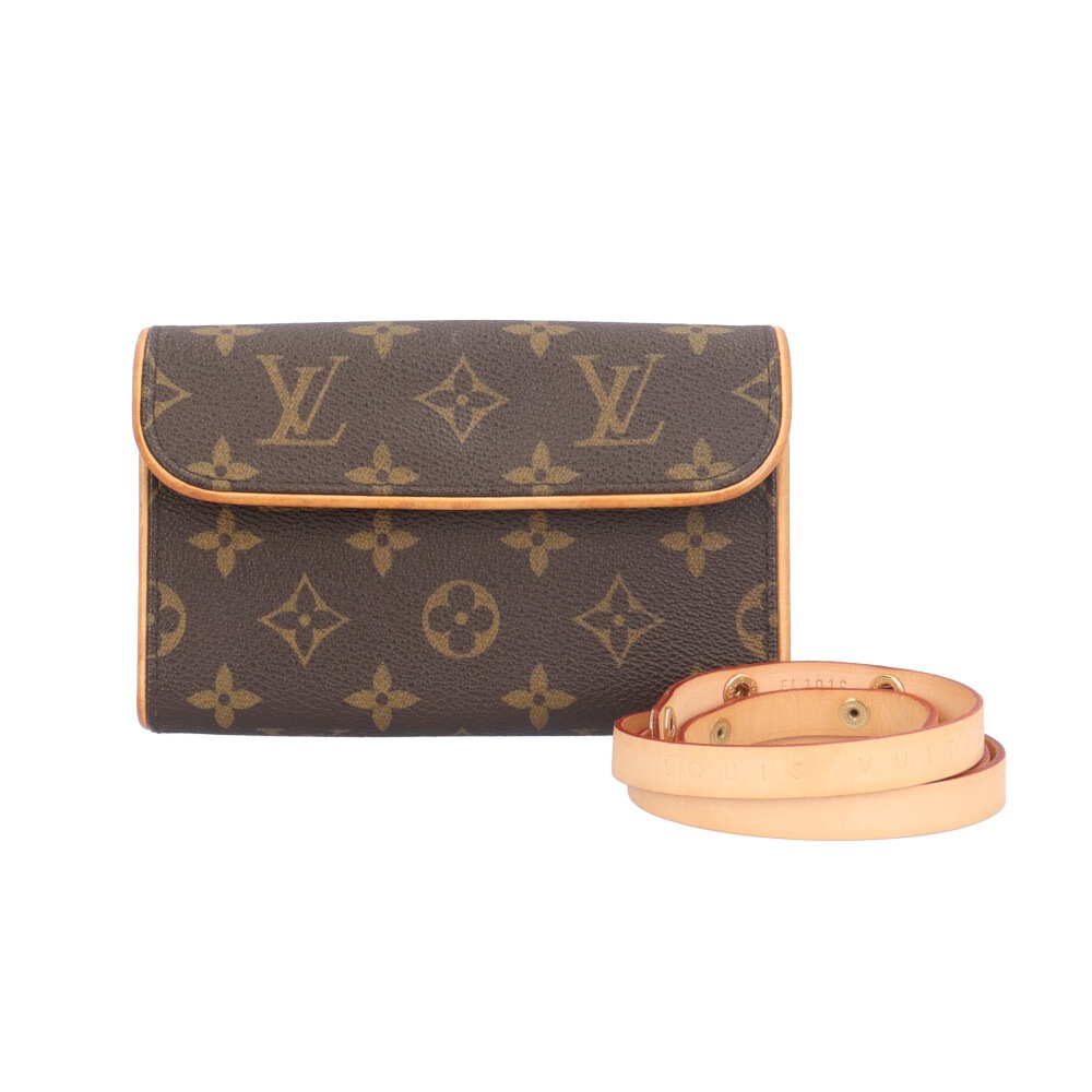ルイヴィトン ポシェットフロランティーヌ モノグラム ウエストバッグ モノグラムキャンバス M51855 ブラウン LOUIS VUITTON 中古