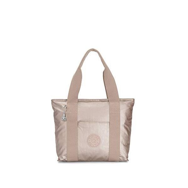 Kipling Era Small Metallic Tote Bag Metallic Glow O 並行輸入品