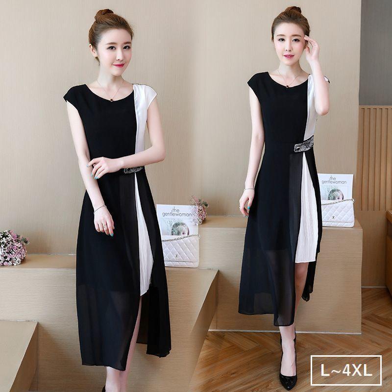 ポイントは使える ワンピース レディース 女性用 フレンチスリーブ 膝丈 シフォン アシンメトリー アシメ 大きいサイズ 透け感 シアー プリーツ おしゃれ 大人かわい